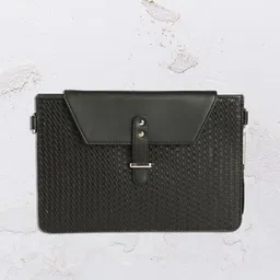 RASHKI Black Textured Sustainable Sling Bag-picture-43