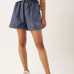 Kook N Keech Washed Loose Fit Denim Shorts-picture-12