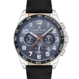Daniel Klein Exclusive Men Round Dial & Leather Straps Analogue Watch DKX.1.13843-3-picture-41