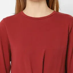 Only Rust Cotton Regular Fit Sweatshirt image 5