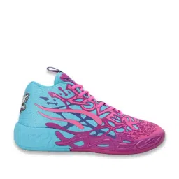 Puma Men's MELO Poison Pink Basketball Shoes-image-6