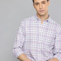 Flying Machine Pure Cotton Slim Fit Checked Casual Shirt-picture-16