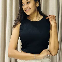 Moda Rapido Solid Sleeveless Slim Fit Polyester T-shirt image 4