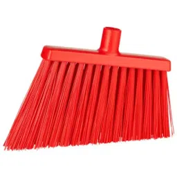 VIKAN Broom Red With Polyester, Polypropylene & Stainless Steel Bristles for Food Industry Wet Floors, 29145-picture-43