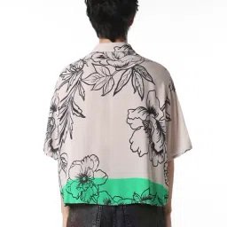 Only Beige Viscose Printed Shirt image 2