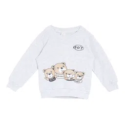 Camey Boys Grey Printed Round Neck T-shirt-image-16