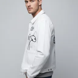 Mast & Harbour Men Floral Open Front Jacket image 2