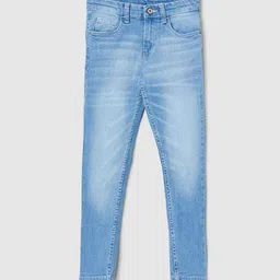 max Boys Blue Low Distress Heavy Fade Jeans-image-60