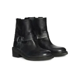 Saint G Women Black Leather Casual Boots image 1