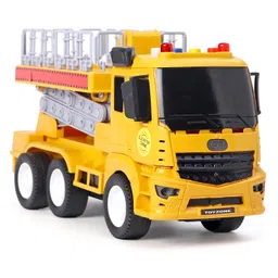 Toyzone Friction Powered Elevated Crane Toy- Yellow image 1