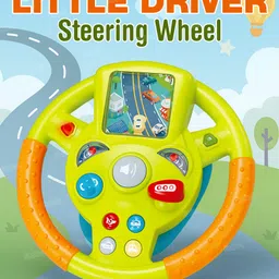 Fiddlerz Steering Wheel Toy for Kids Simulation Driving Car Toy Experience The Fun of Driving Car Toys for Boys and Girls Age 3+ (Color May Vary)-image-17
