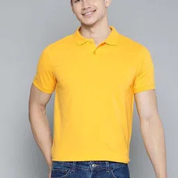 Organic Chics Men Dri-FIT Solid Polo Collar Slim Fit T-shirt-picture-57