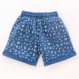 Enfance Core Arrows Printed Shorts - Blue image 2