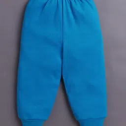 BUMZEE Cotton Knit Full Length Lounge Pants with Stripes & Vehicle Print Pack of 4 - White & Blue image 3