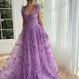 bebe Women Embellished Applique Detail Gown Maxi Dress-image-95