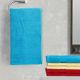 kopa BIANCA Multicoloured Set of 6 Solid 380 GSM Cotton Hand Towels image 1