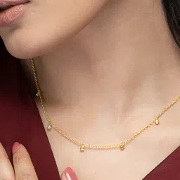 Palmonas Golden Charming Vermeil Necklace for Women-image-57