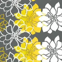 SEJ by Nisha Gupta Grey & Yellow Bed Sheet Sets image 4