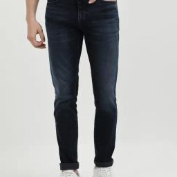 Tommy Hilfiger Black Cotton Slim Fit Jeans-picture-7