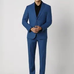 Van Heusen Blue Slim Fit Two Piece Suit image 5