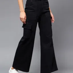 Miss Chase Black Cotton High Rise Jeans-image-94