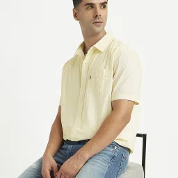 Levi's Yellow Cotton Regular Fit Shirt image 5