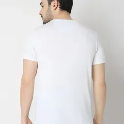 Underjeans By Spykar White Cotton Printed T-Shirts image 2
