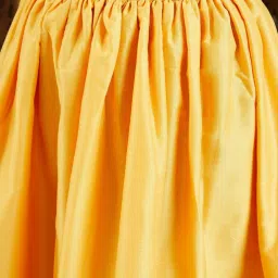 VASTRAMAY Girls Yellow Embroidery Lehenga Cholis image 5