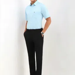 Allen Solly Blue Cotton Slim Fit Printed Shirt image 5