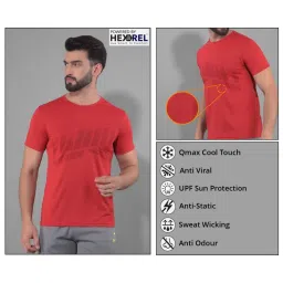 Force NXT Multicolored Regular Fit Printed Sports T-Shirt - Pack Of 5 image 5