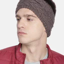 Magic Needles Unisex Brown V-Stitch Headband image 1