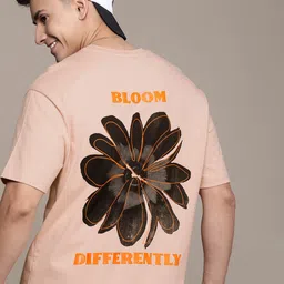 WROGN Floral Printed Drop-Shoulder Sleeves Pure Cotton Oversized T-shirt-picture-21