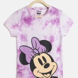 Lil Tomatoes Kids Purple & White Printed Top-picture-15