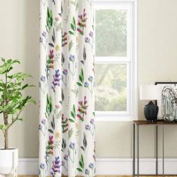 SEJ by Nisha Gupta Off-White Polyester 7 Ft. Door Curtain-picture-32