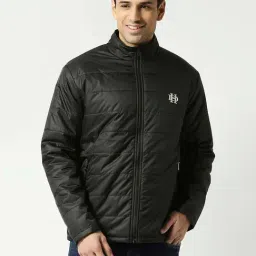 Dragon Hill Black Relaxed Fit Quilted Jacket-image-28
