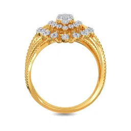 Kisna Diamond & Gold Jewellery Elaina 18k (750) Diamond & Gold Ring For Women image 5