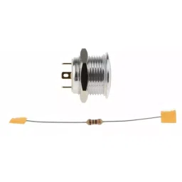 RS PRO Illuminated Push Button Switch Momentary 16 mm SPST Red LED 36 V DC, 1758532 image 2