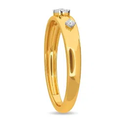 Kisna Diamond & Gold Jewellery Diamond Sprinkled Band 18k (750) Diamond & Gold Ring For Women image 5
