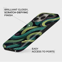 PEEPERLY Women Poison Charm Abstract Printed Impact Resistant iPhone 13 Pro Back Case image 2