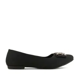 Scentra Women's Black Flat Ballets-picture-39