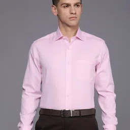 Louis Philippe Pure Cotton Classic Fit Formal Shirt-image-24