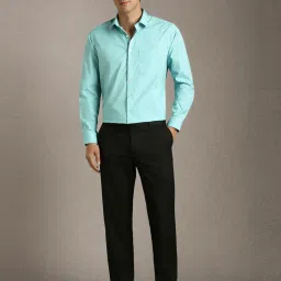 Louis Philippe Blue Slim Fit Printed Shirt image 5