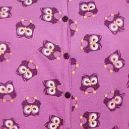 Clovia Purple Graphic Print Nighty image 5