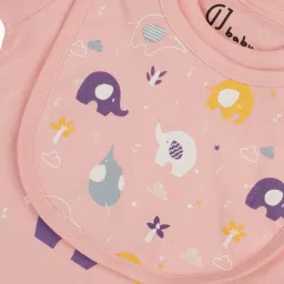 GJ baby Kids Peach Cotton Printed Baby Set image 5