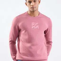 SPYKAR Men Red Cotton Pullover Sweatshirts-image-21