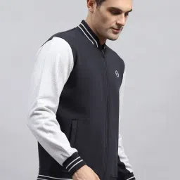 Monte Carlo Navy Regular Fit Striped Sweatshirt image 4