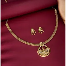 Peora Golden CZ-Jewellery Set for Women-image-45