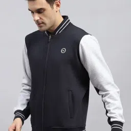 Monte Carlo Navy Regular Fit Striped Sweatshirt image 3