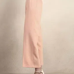 Vero Moda Dusty Pink Straight Fit Trousers image 3