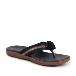 Fausto Women's Blue Thong Sandals-image-9